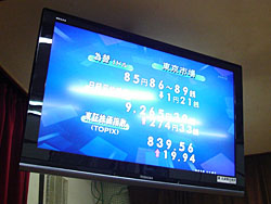 寄贈された液晶テレビ